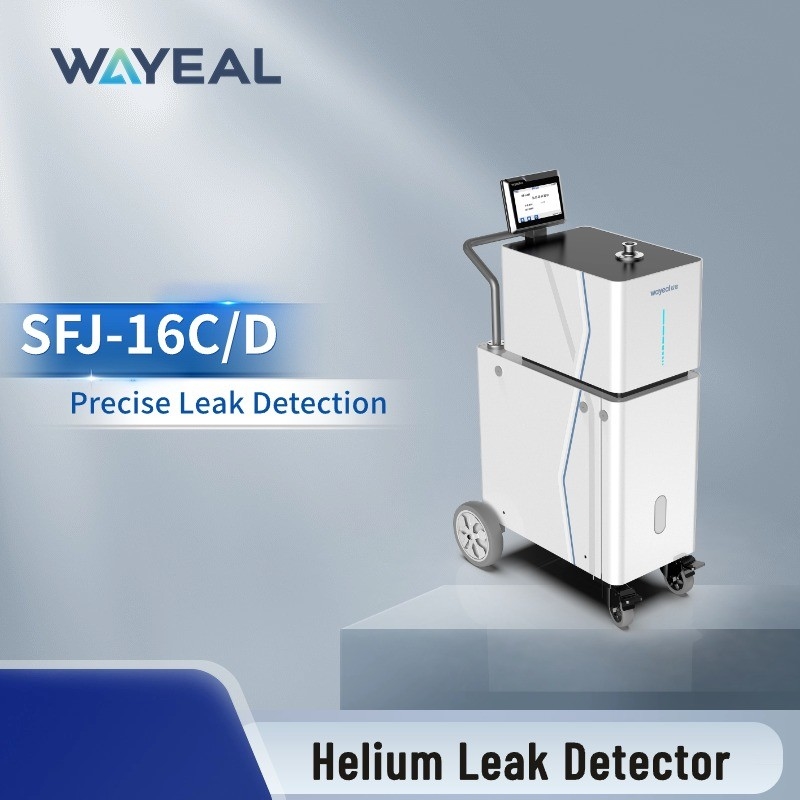 جهاز الكشف عن تسرب الهيليوم واسع النطاق Wayeal SFJ-16C مع آلة التنفس و بندقية الرذاذ