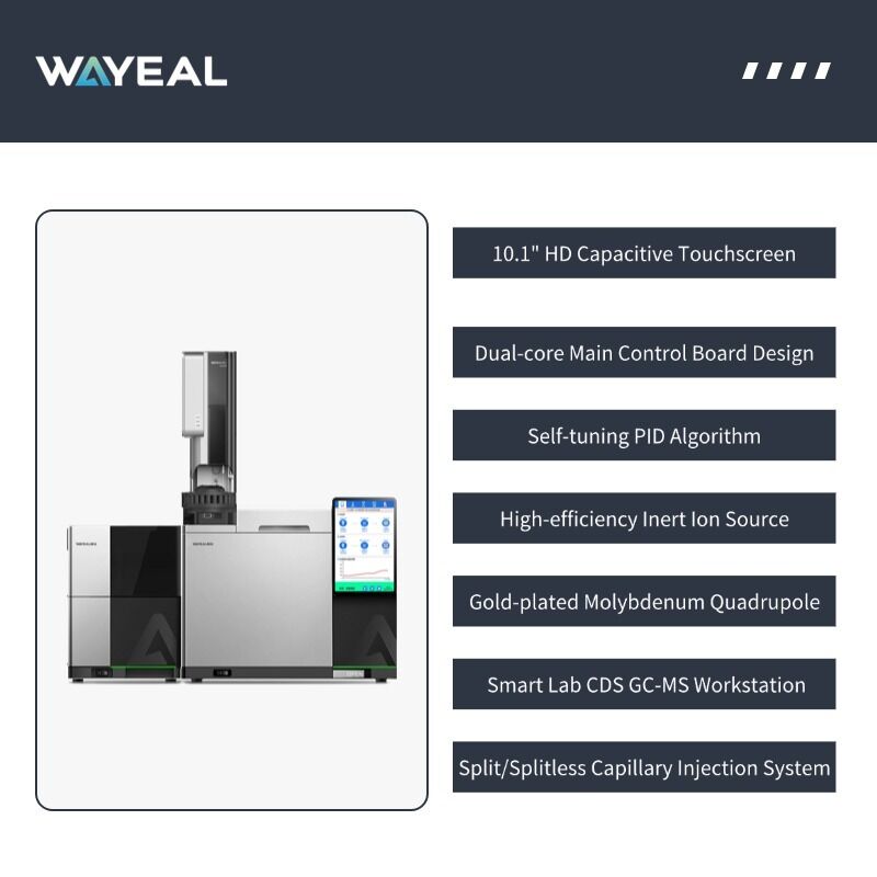نظام كروماتوغرافيا الغاز ومطياف الكتلة من العلامة التجارية الصينية GM6100 مع 16 خانة حقن