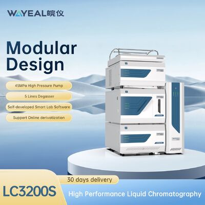 جهاز الكروماتوغرافيا السائلة HPLC من Wayeal مع كاشف الأشعة فوق البنفسجية بمضخة رباعية